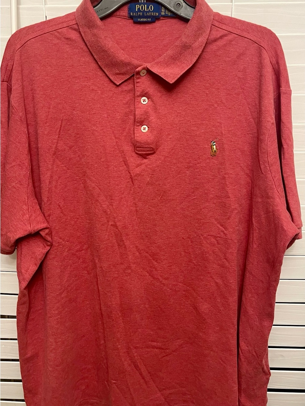 Ralph Lauren Red Men's Polo with Embroidered Pony